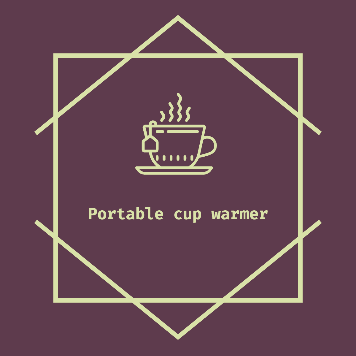 Portable cup warmer