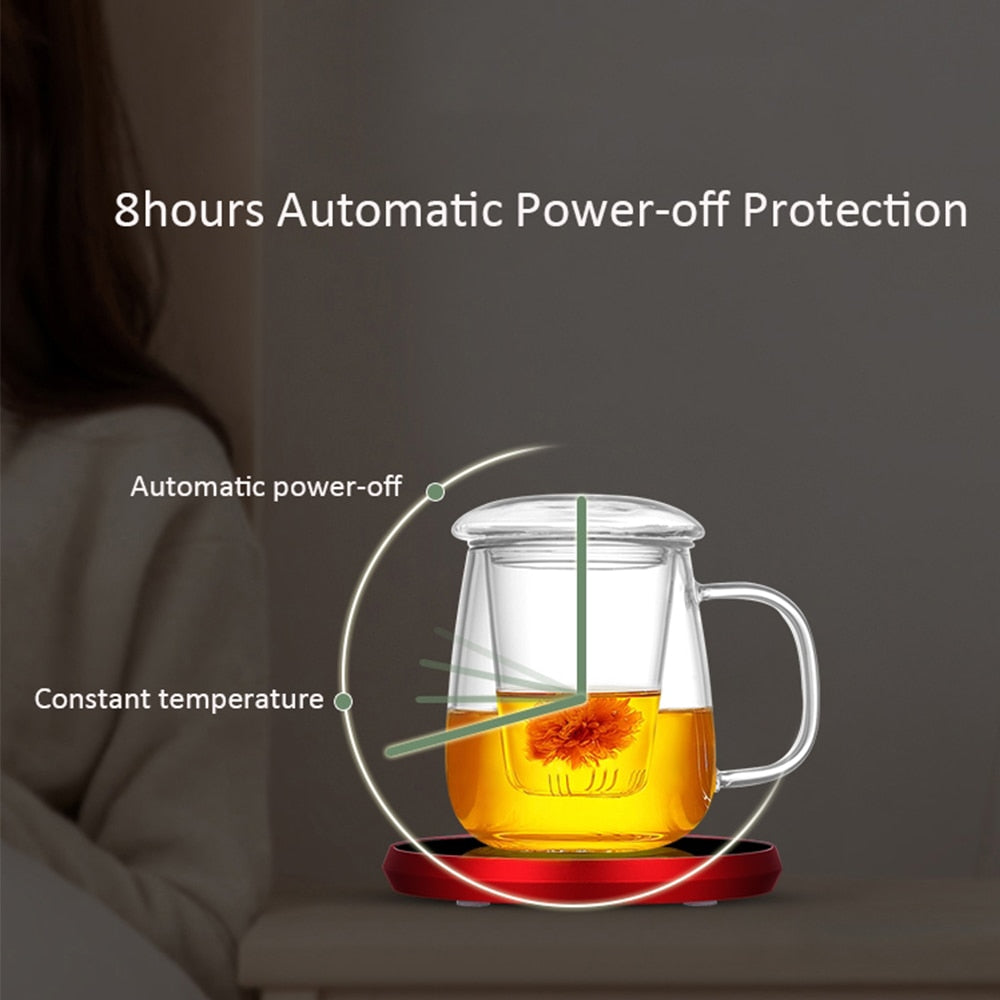 USB Portable cup warmer 2.0 with sleek design and touch pad temperatur